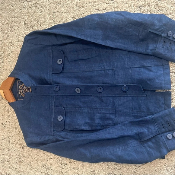 Coldwater Creek 100 percent linen blazer  6P - Picture 5 of 14
